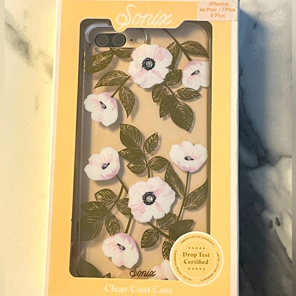 Sonix Harper clear coat floral case iPhone 6s Plus 7 plus 8 plus